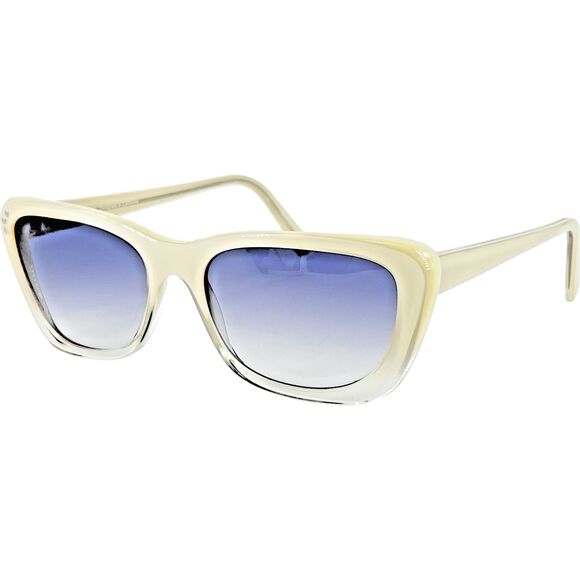 Shauns California Fidra Womens Plastic Sunglass 01 Snow to Crystal 53-18 Flawed main image 5
